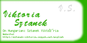 viktoria sztanek business card